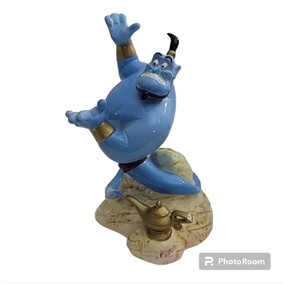 Disney Alladin Rotating music box Schmid Vintage 1993 plays a "A friend like Me" - Picture 2 of 14